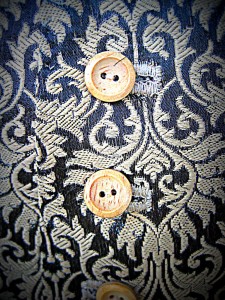 Detail of Fabric with Buttons
