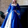Blue Silk Gown
