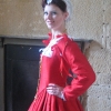 Red Silk Gown