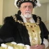 Henry VIII in Black Velvet Robe