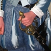 Blue Damask Breeches