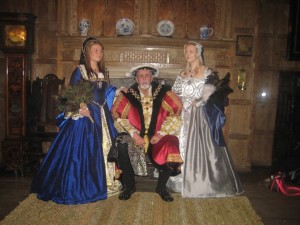 King Henry VIII with Anne Boleyn and Jane Seymour