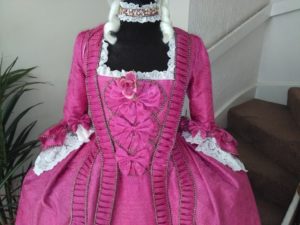 Pink Silk Court Gown